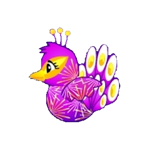 Purple Firework Peacock